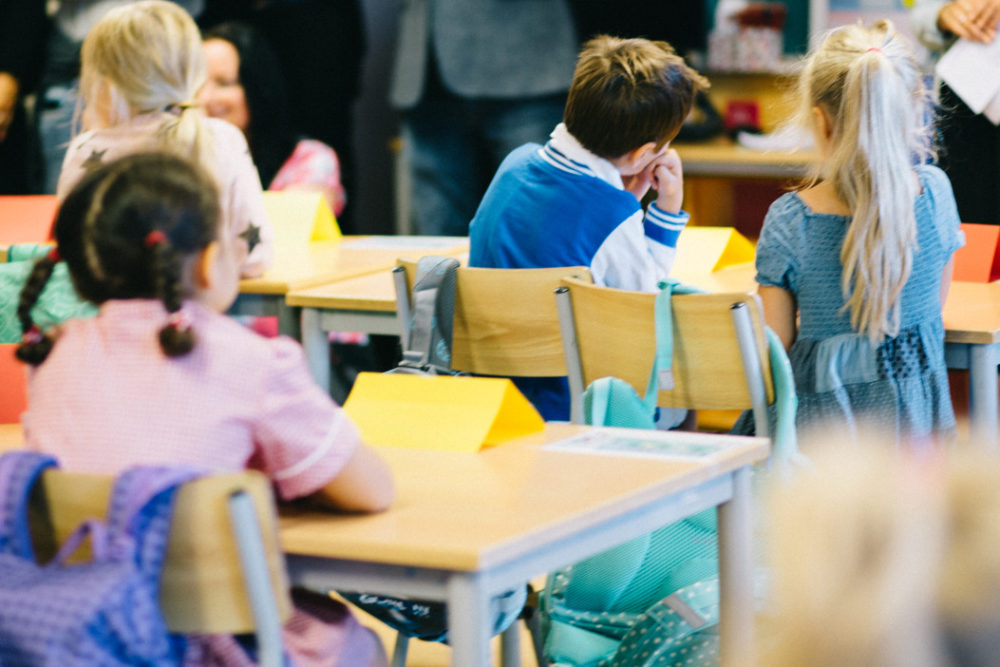 kids in a classroom